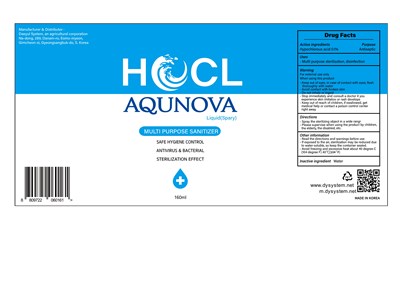 160ml Ndc: 80542-201-03 Label (03 Aqunova. Water Innovation 160ml Label)